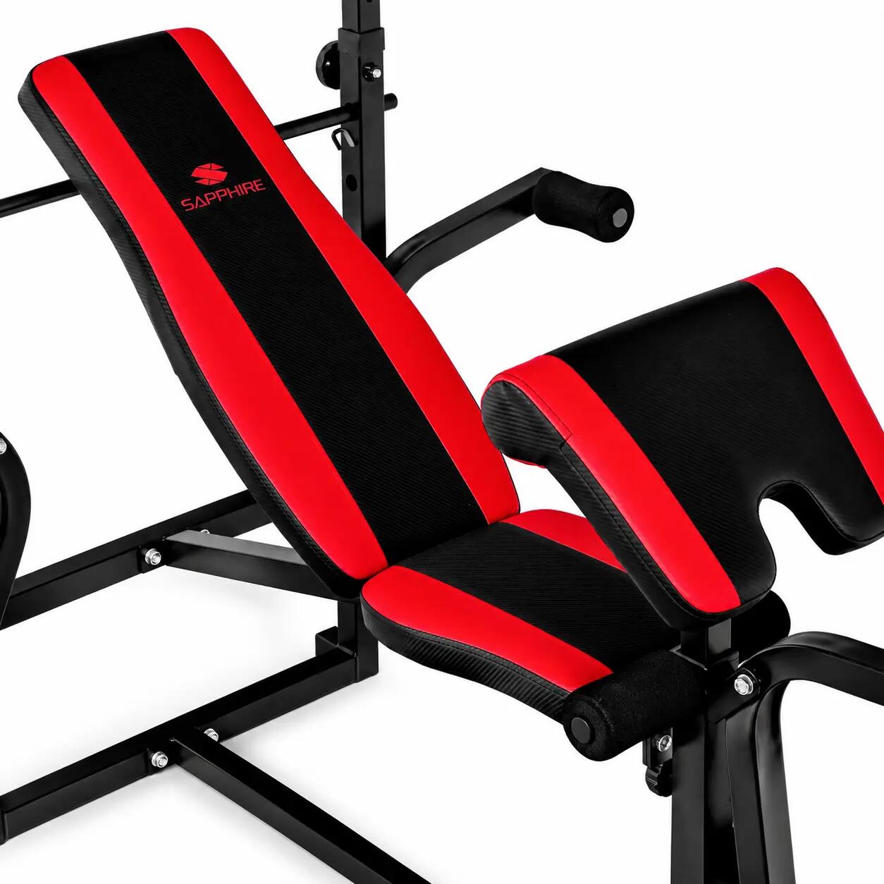 Ławka kulturystyczna z modlitewnikiem i wyciągiem Sapphire XG-500 do 220kg 5/12