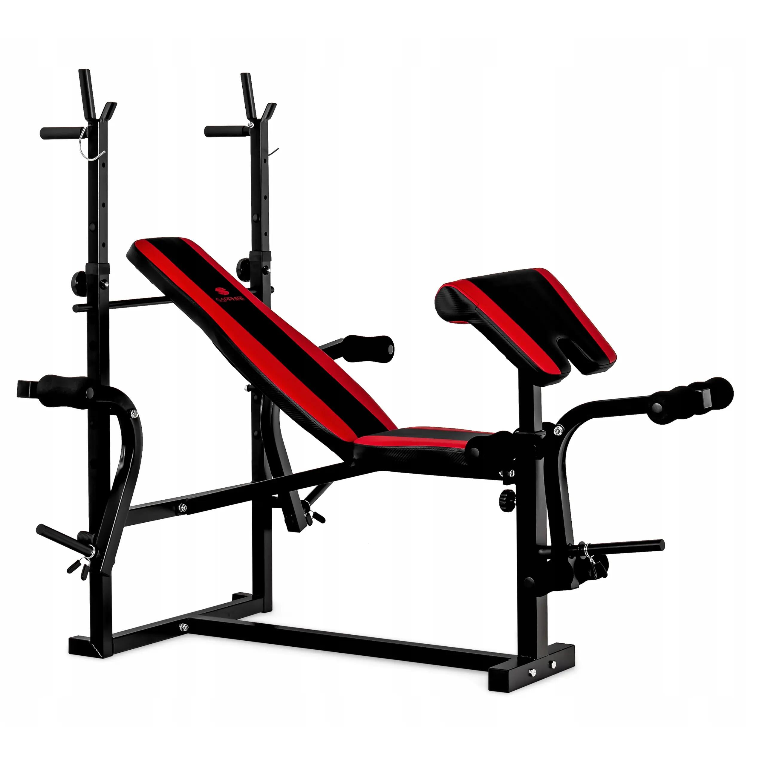 Ławka kulturystyczna z modlitewnikiem i wyciągiem Sapphire XG-500 do 220kg 4/12