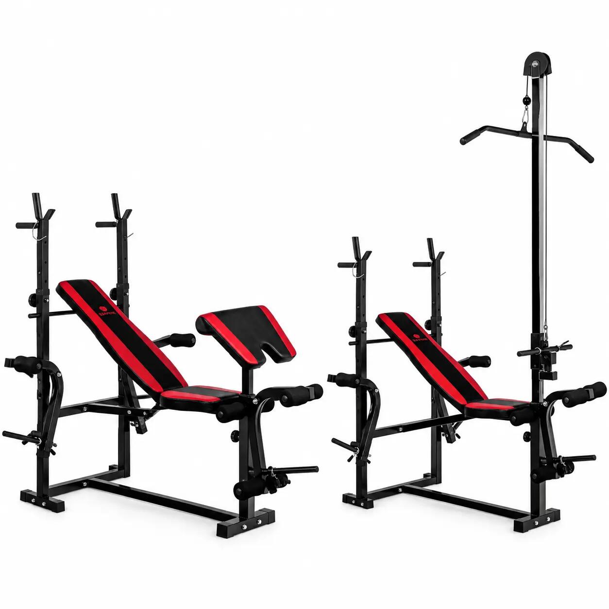 Zestaw kulturystyczny Sapphire SG-71kg z ławką XG-500 wyciąg obciążenia gryf 2/7