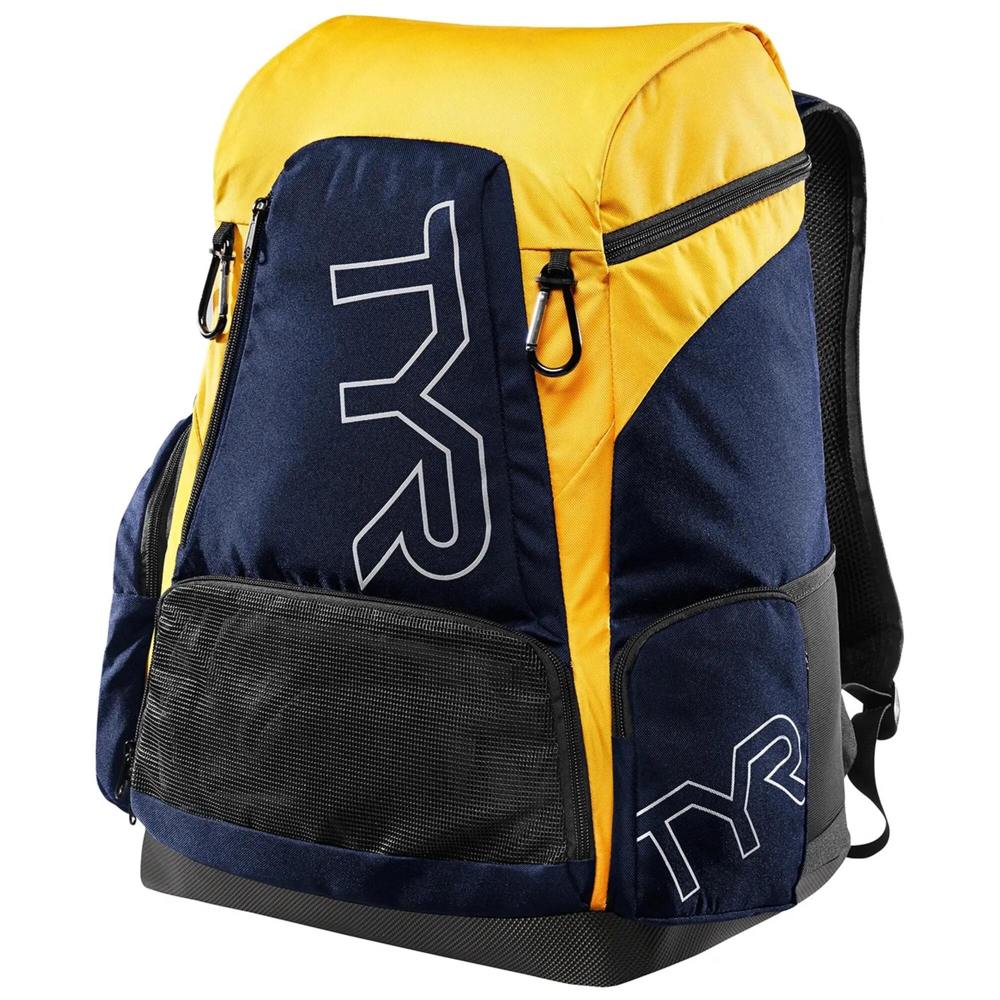 TYR Alliance 45L Backpack - Navy/Gold 1/2