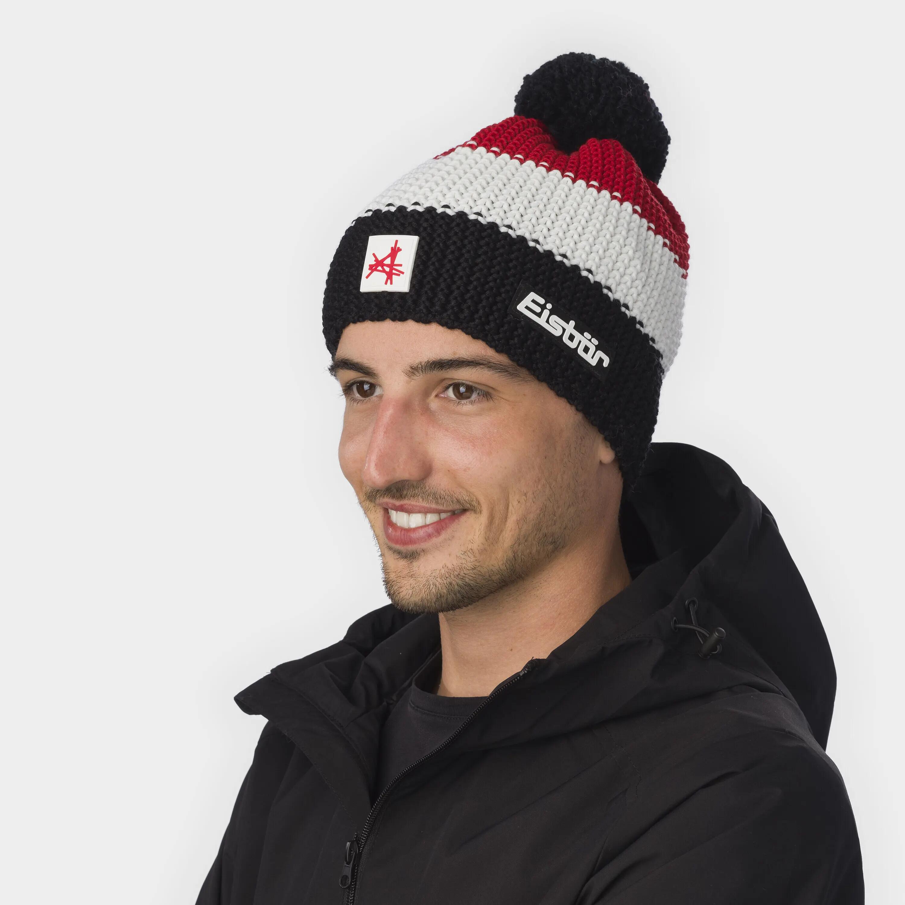 Muts Star Ski Austria muts met pompon heren dames wintermuts fleece pompon 6/6