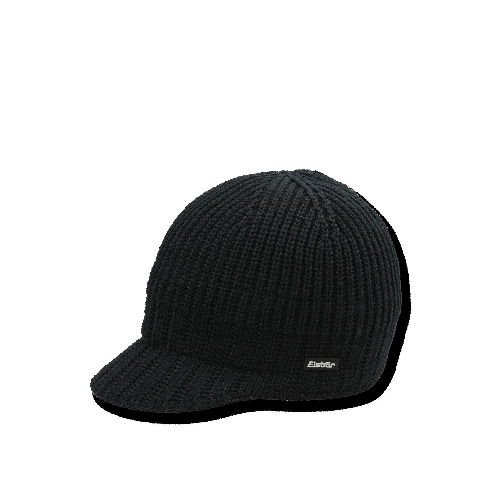 Herren Outdoor Strick-Cap atmungsaktiv, klimaregulierend, Paul 2.0 Cap Schwarz 1/3