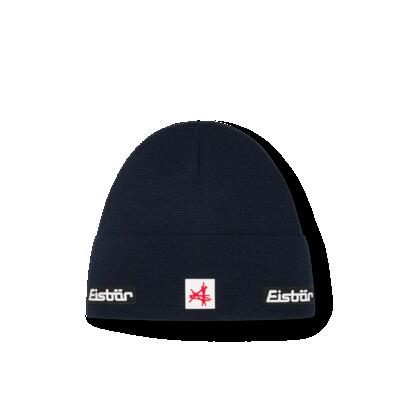 Muts rai ski austria wintermuts heren beanie met omslag fleece warm merino