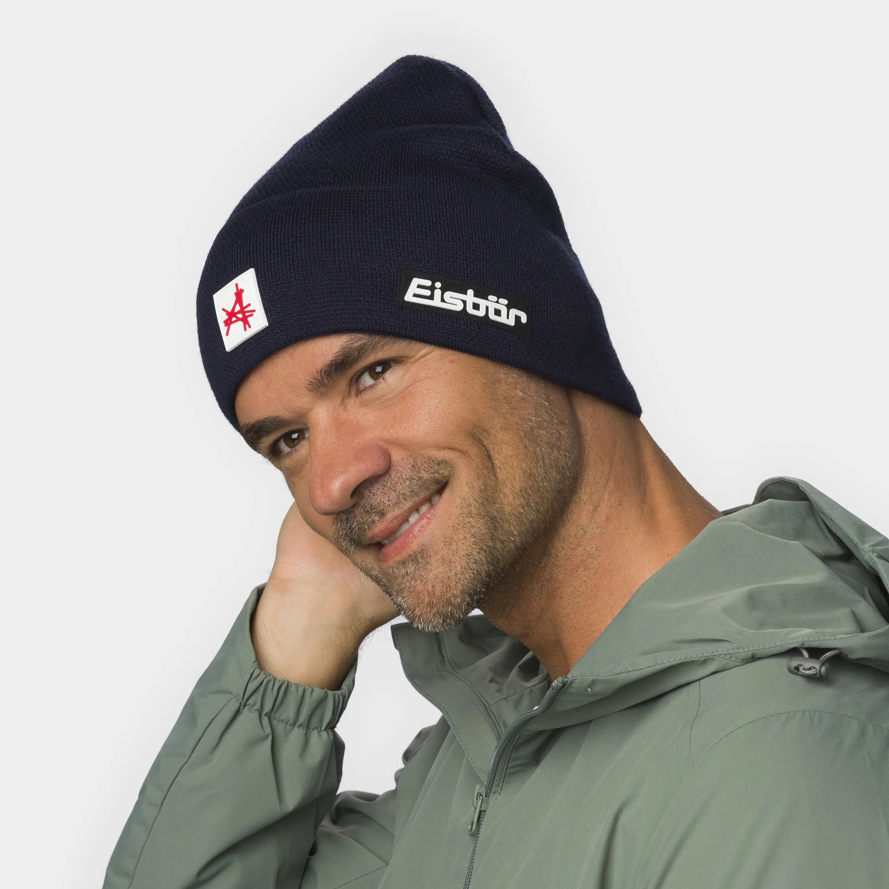 Bonnet Rai Ski Austria Homme Beanie avec revers Polaire chaud Mérinos 6/6