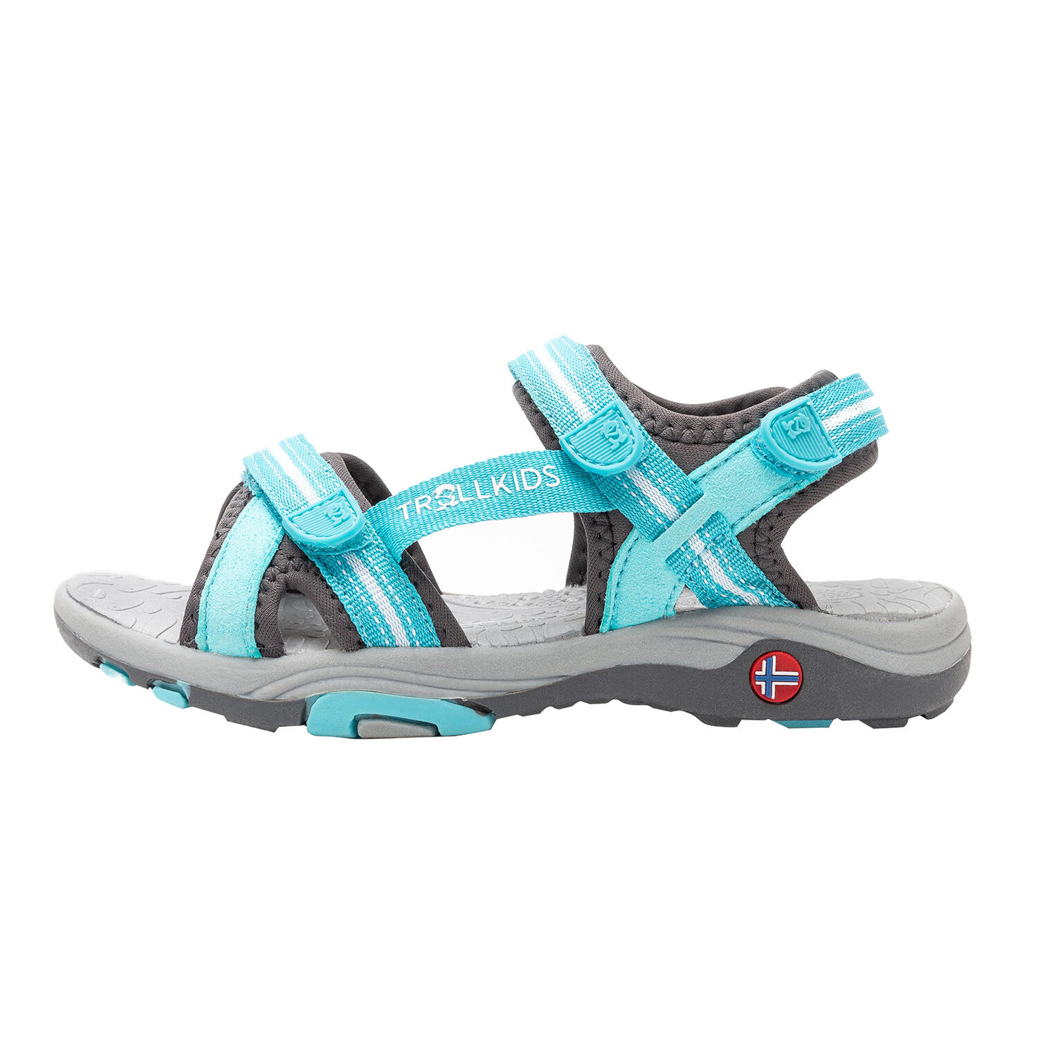 Children's sandal Preikestolen mint/grey