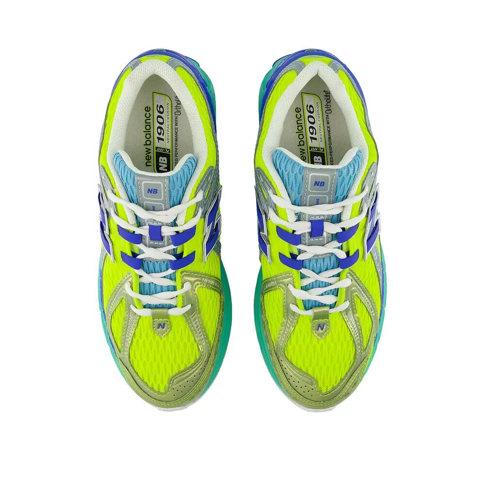 Chaussures New Balance 1906 Alkaline Green/Bleu Oiseau 2/6
