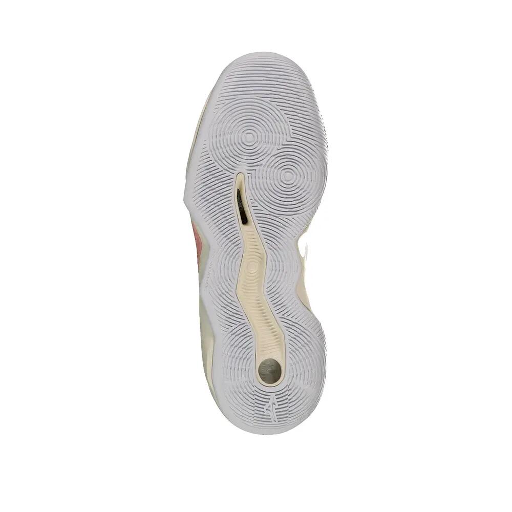 Sapatos de interior Mizuno Wave Momentum Pro Branco/Rosa Elegância 5/7