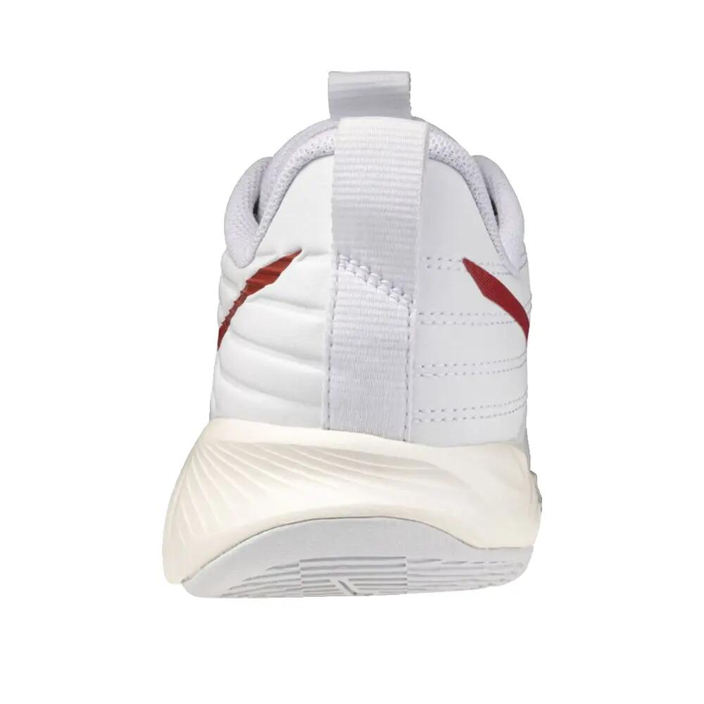 Sapatos de interior Mizuno Wave Momentum Pro Branco/Rosa Elegância 4/7