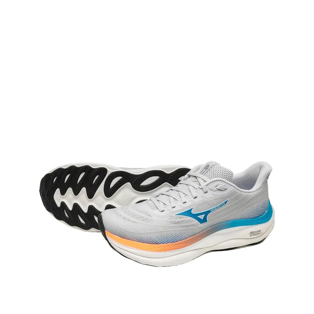 Buty biegowe Mizuno Wave Sky 9 Kolor Cloudscape/Bleu Bijou/Orange Lava 9/15
