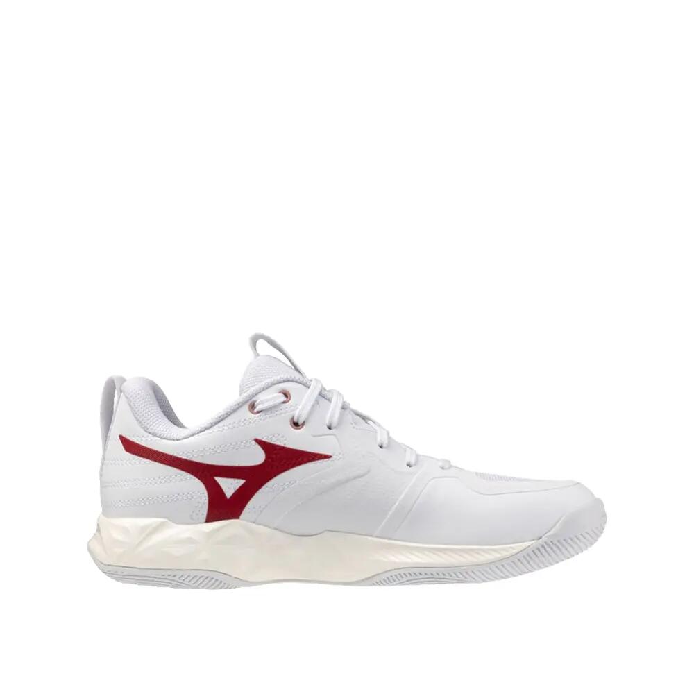 Sapatos de interior Mizuno Wave Momentum Pro Branco/Rosa Elegância 2/7