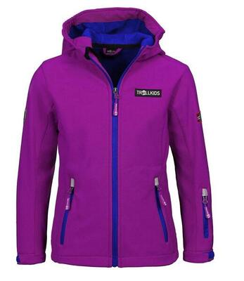 Kinder Softshelljacke Oslofjord Marineblau/Magenta