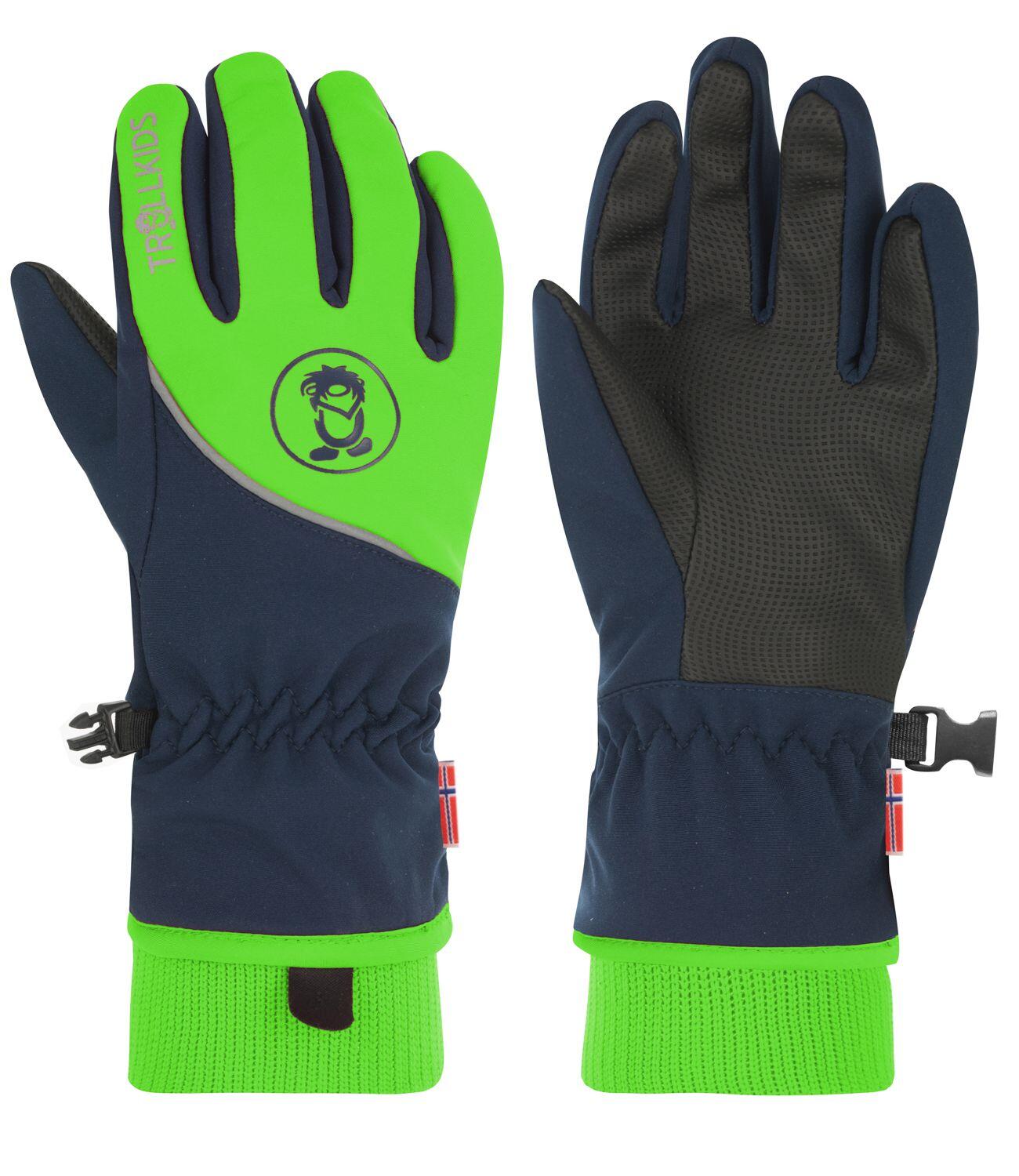 TROLLKIDS Kinder Handschuhe Trolltunga Marineblau / Hellgrün