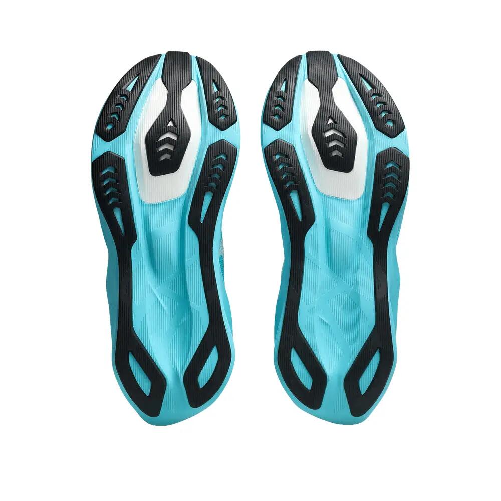 Chaussures de course ASICS Novablast 6 Aqua et Blanc 6/8