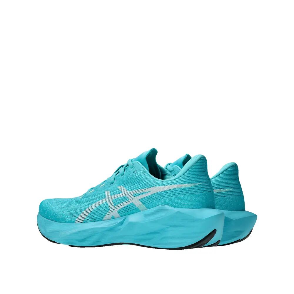 Chaussures de course ASICS Novablast 6 Aqua et Blanc 5/8