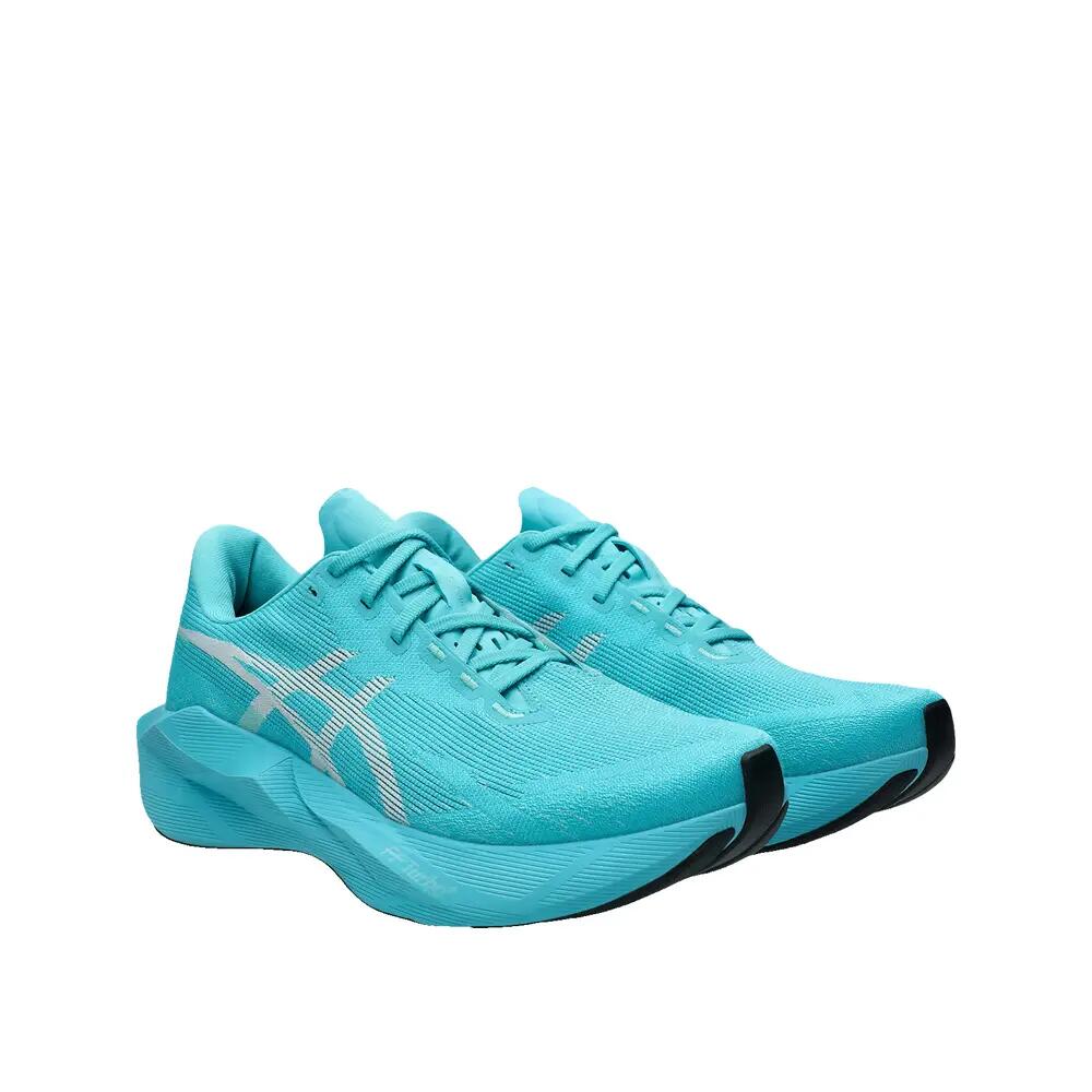 Chaussures de course ASICS Novablast 6 Aqua et Blanc 2/8