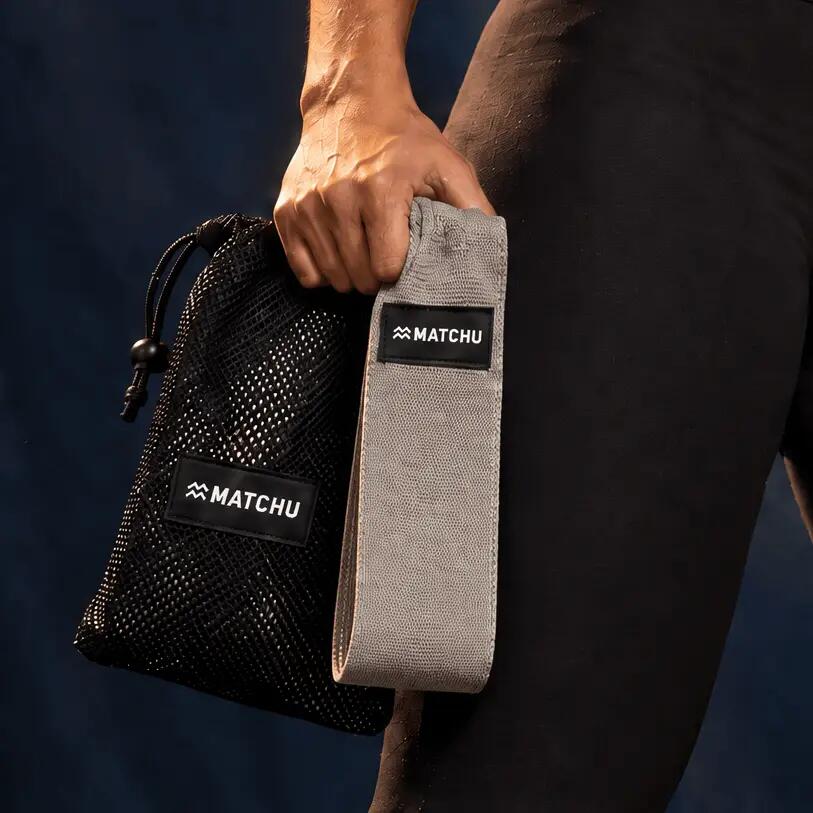 Bandas de resistencia para musculación (juego de 45-65-75kg) - Textil de lujo 5/7