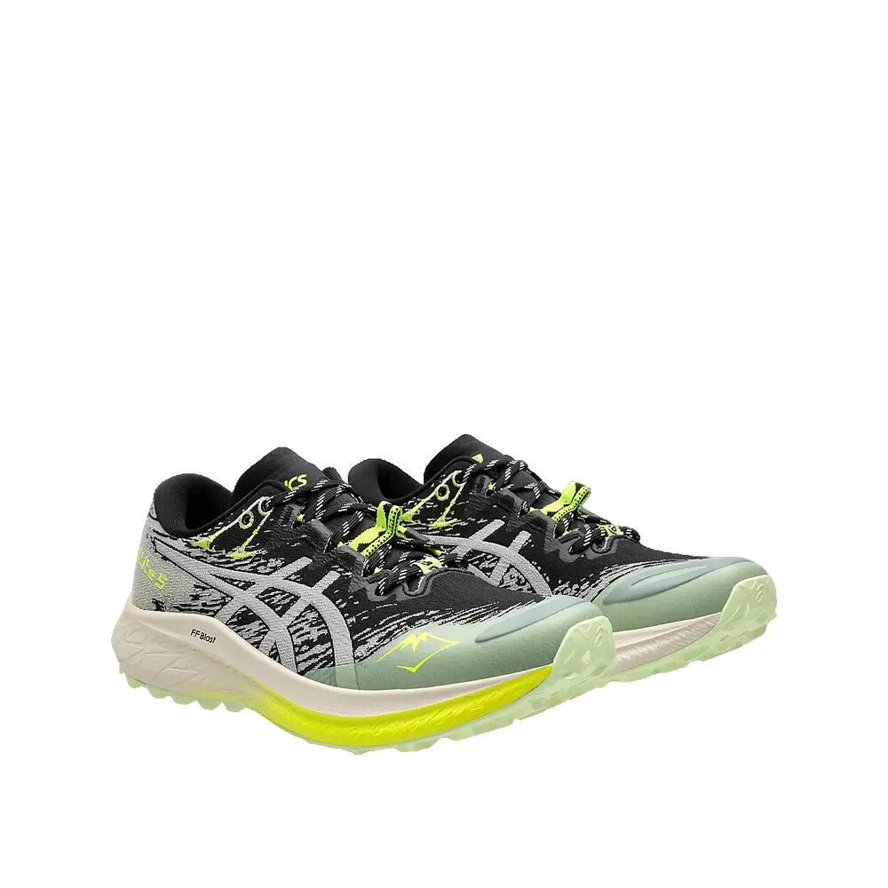 ASICS Fuji Lite 5 Damen Trailrunning-Schuhe Schwarz/Grau 3/3