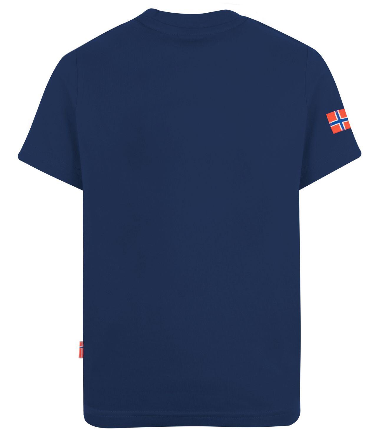T-shirt enfant Troll T bleu marine / vert 2/2