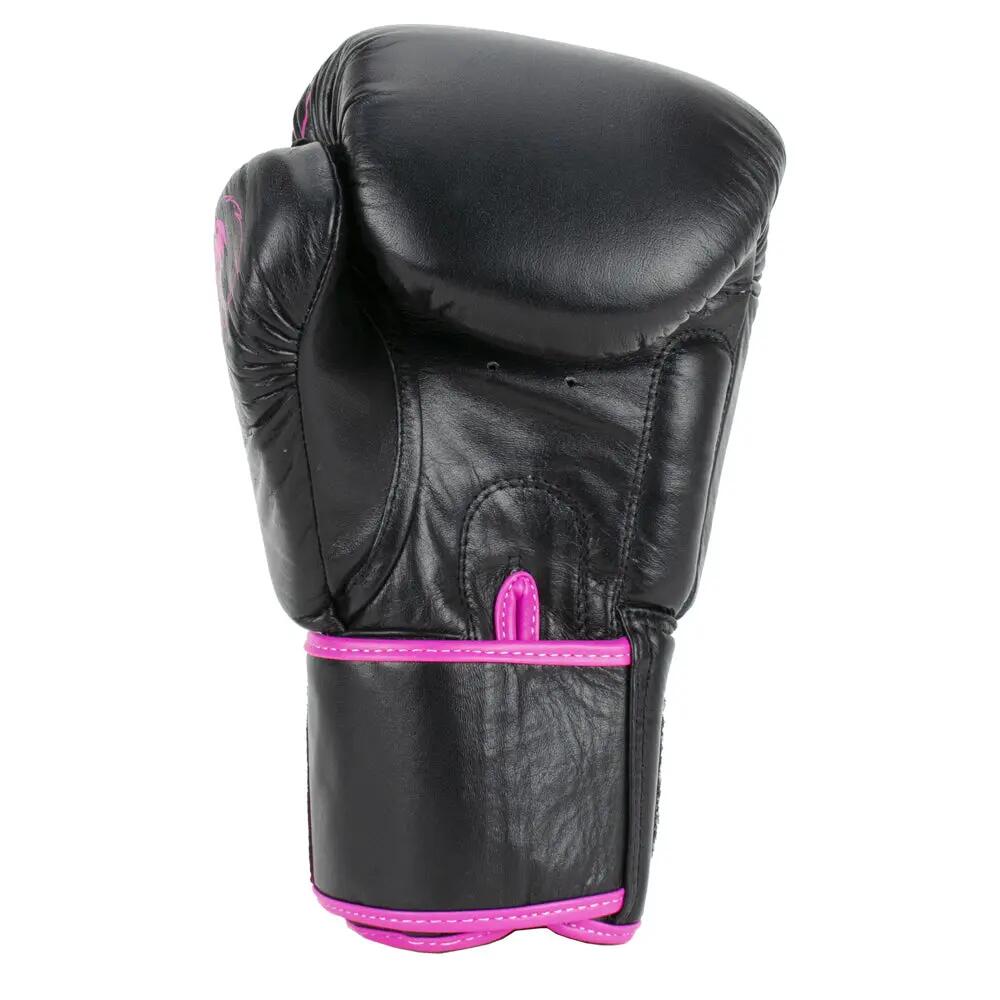 Guantes de boxeo de cuero - Warrior SE - Negro/Rosa 3/7