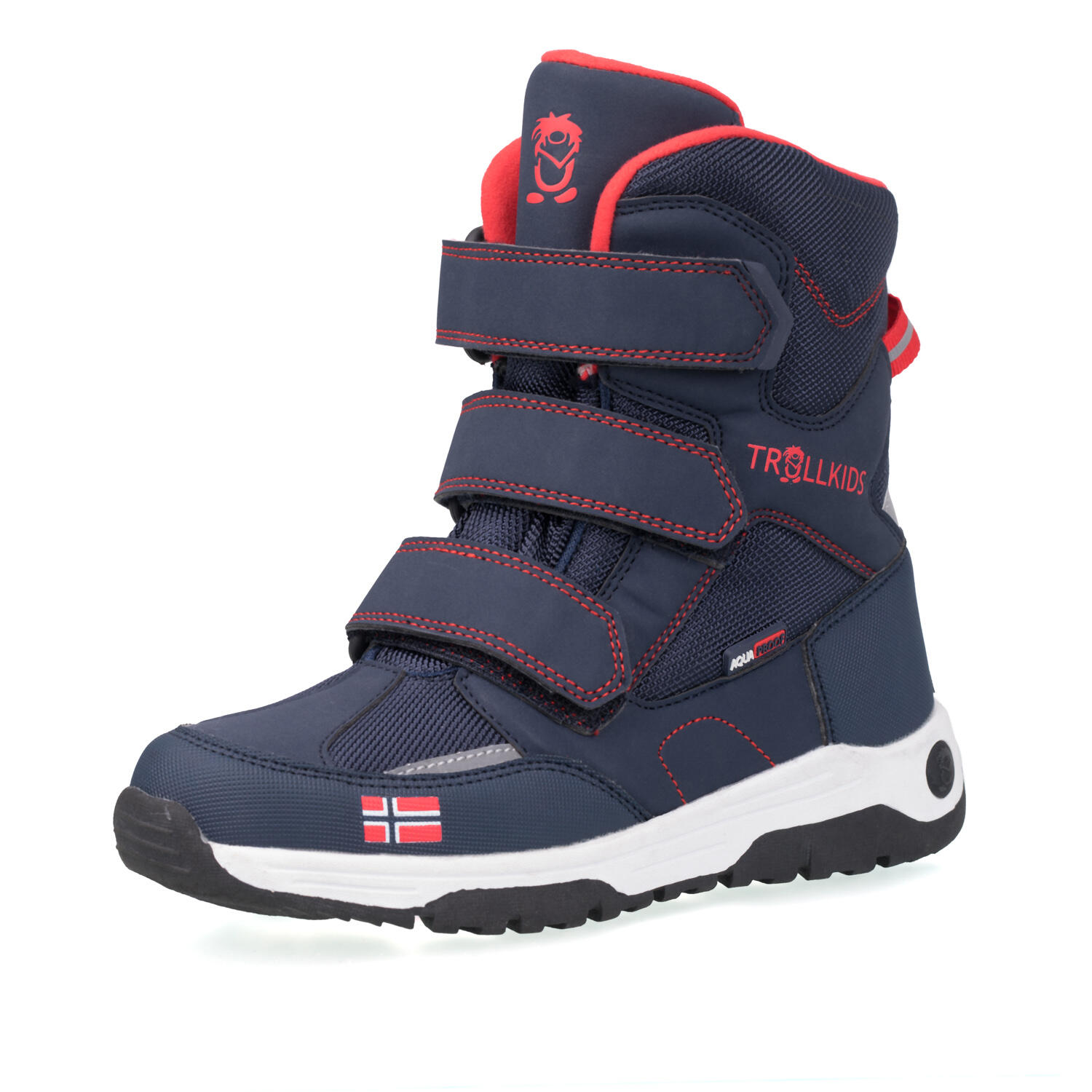 Children's Lofoten winter boots navy blue / red