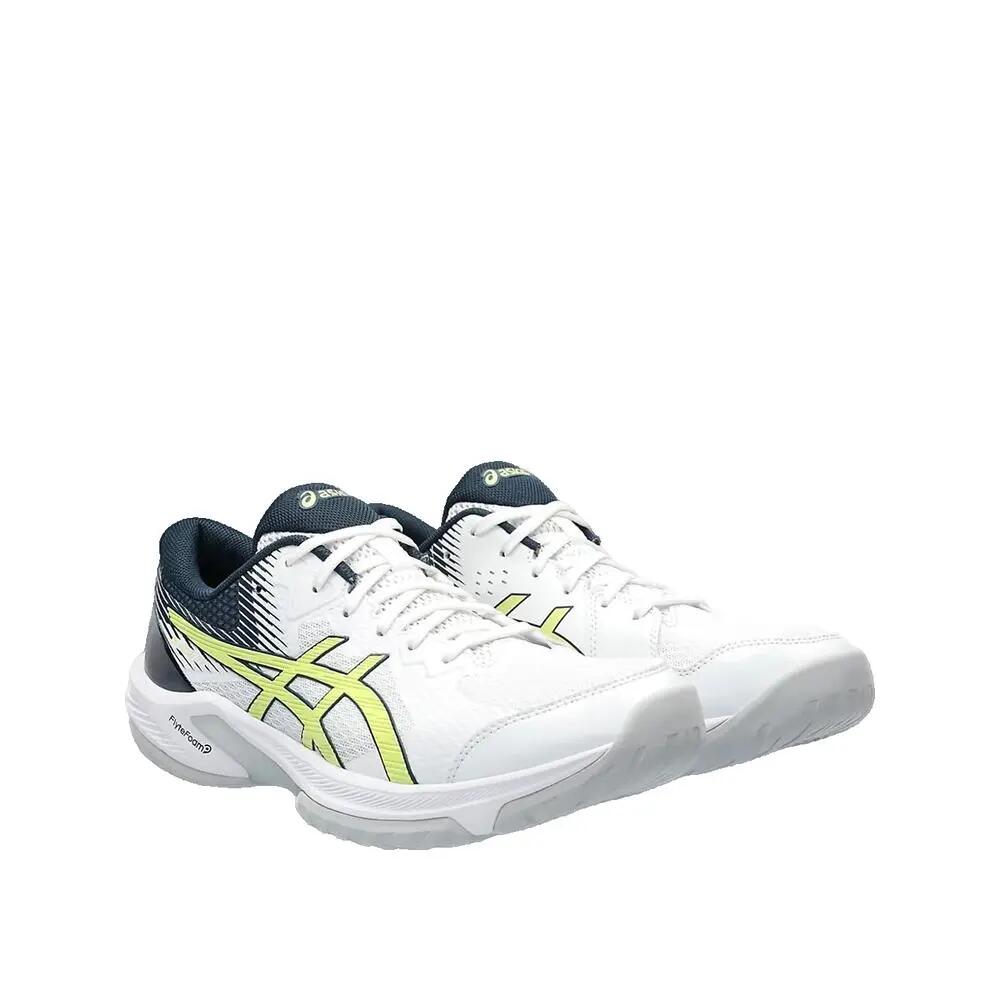 Buty do koszykówki ASICS Beyond FF Biało/Żółty fluorescencyjny 3/3
