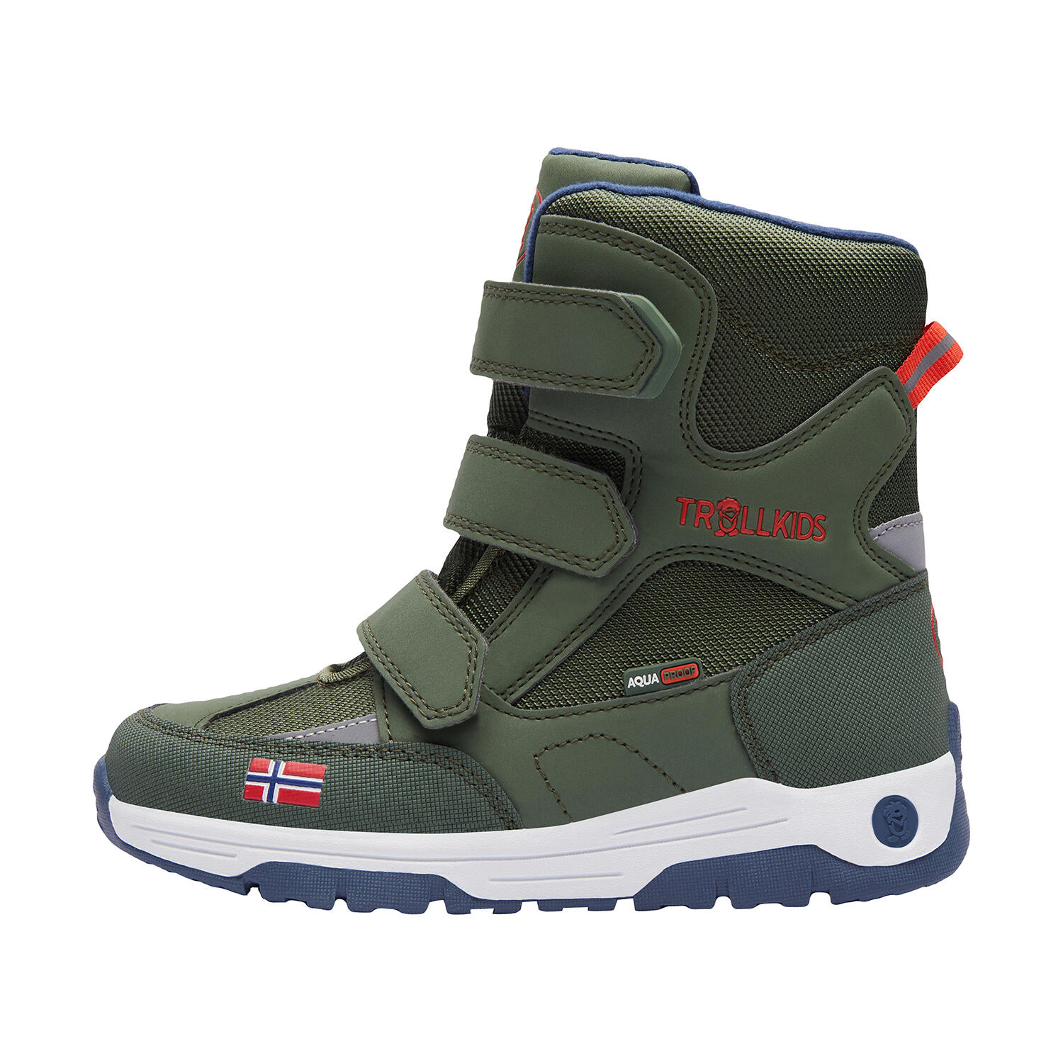 Enfants Chaussures d'hiver Lofoten vert forêt / orange 2/7
