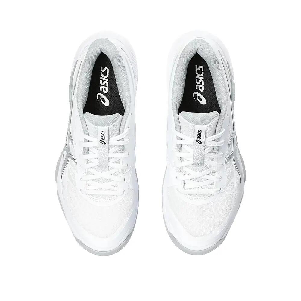 Laufschuhe ASICS GEL-TACTIC 12 Damen Weiß/Silber Pur 2/3