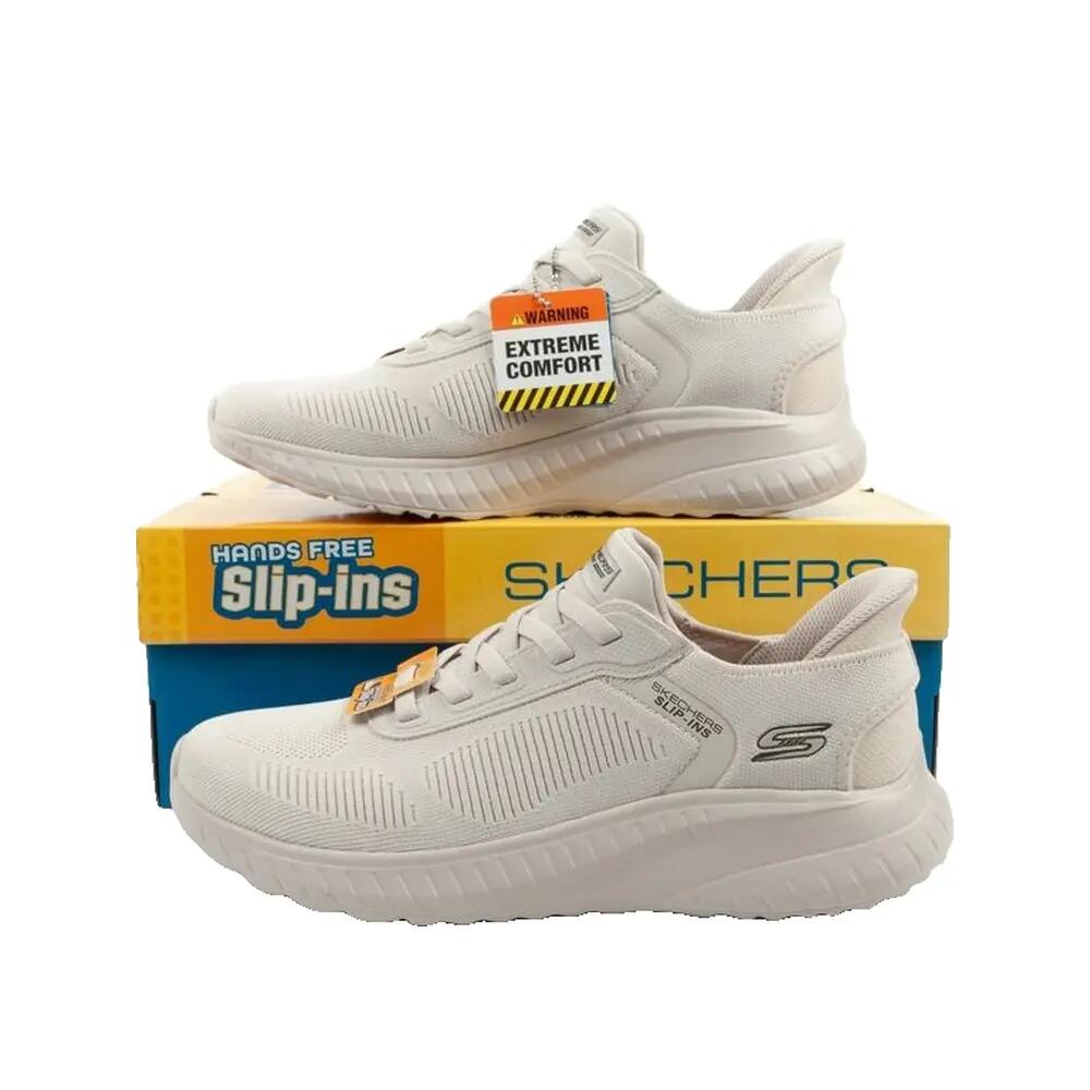 Pantofi sport barbati Skechers Bob Squad Chaos - Solid Step, Bej 7/10