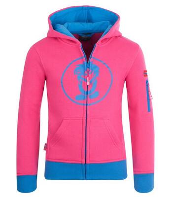 Hoodie Pullover mit Kapuze Sortland Kirschrot/Koralle