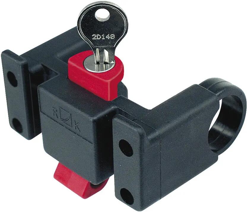 KLICKfix Lenkeradapter mit Schloss schwarz – Ø 22-26 mm 5/7