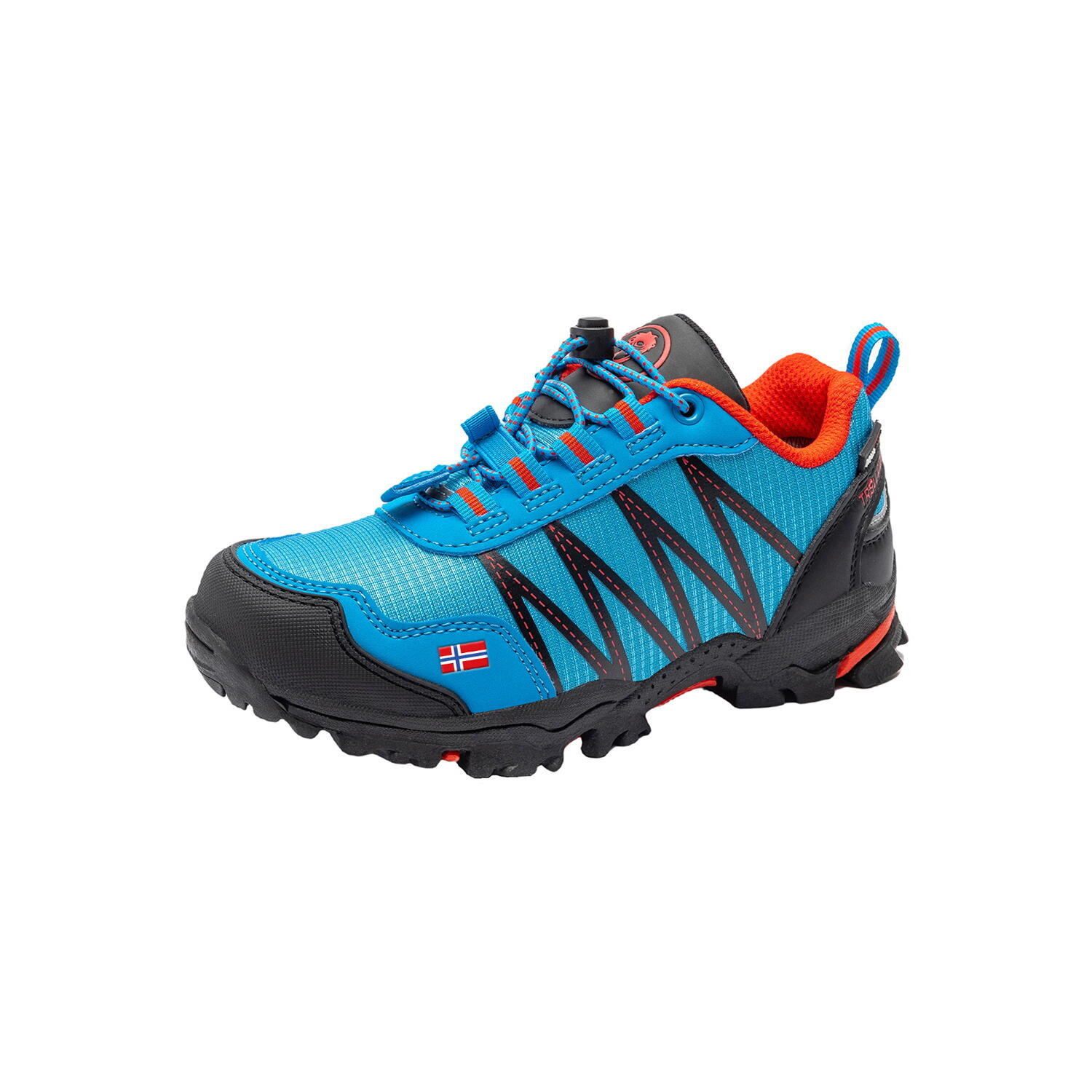 Trolltunga waterproof hiking boots for children Medium blue / Red