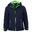 Veste Softshell pour enfants Trollfjord Hydrofuge Bleu marine / Vert clair