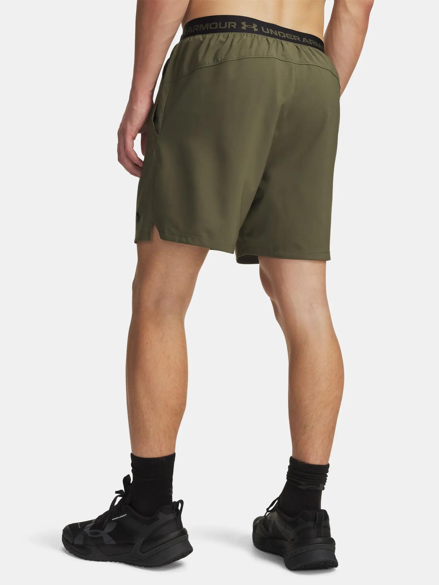 Pantaloncini Uomo Under Armour Vanish Verde Marino OD 2/5