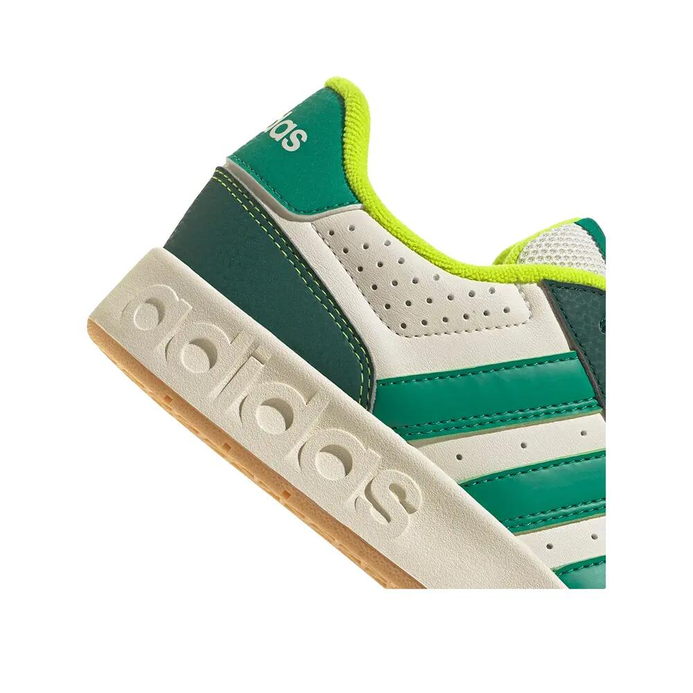Chaussures adidas Breakbase J Blanc/Vert 8/9