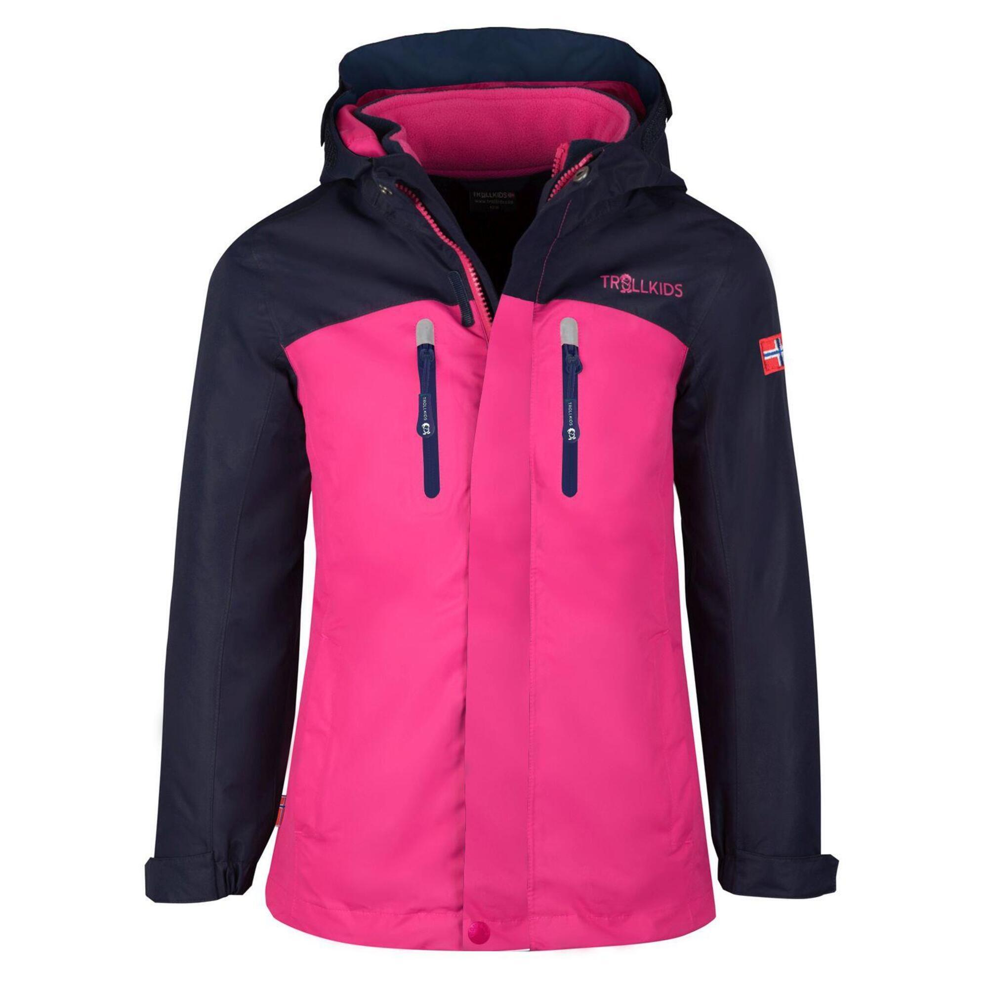 Bryggen girls' 3-in-1 jacket Navy blue / Magenta