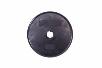 Gummibeschichtete Scheibe - 30 mm - Schwarz - 1,5 kg