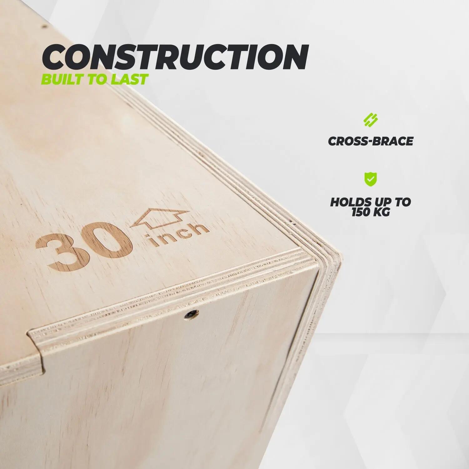 Drewniany Plyo Box 3-w-1 - Duży - 50 x 60 x 75 cm 3/7