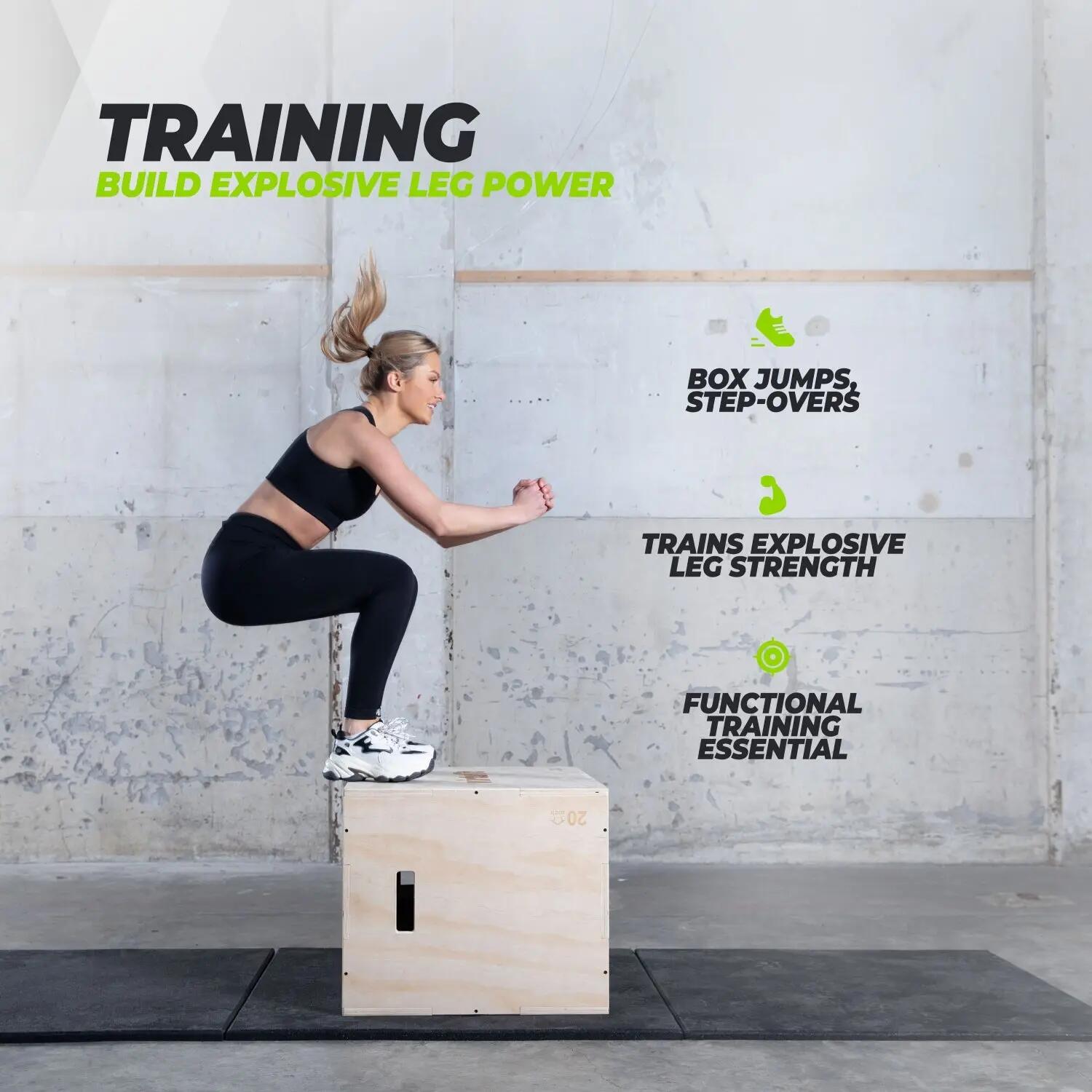 Drewniany Plyo Box 3-w-1 - Duży - 50 x 60 x 75 cm 2/7