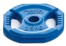 Disque de poids d'aérobic - 30 mm - 2,5 kg - Bleu - Par pièce