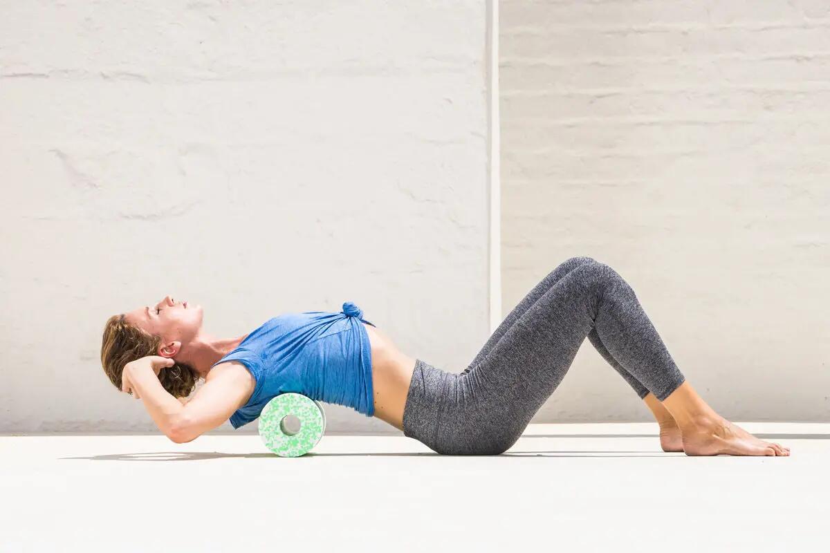 MED Foam Roller - 45 cm - Branco / Verde 5/6