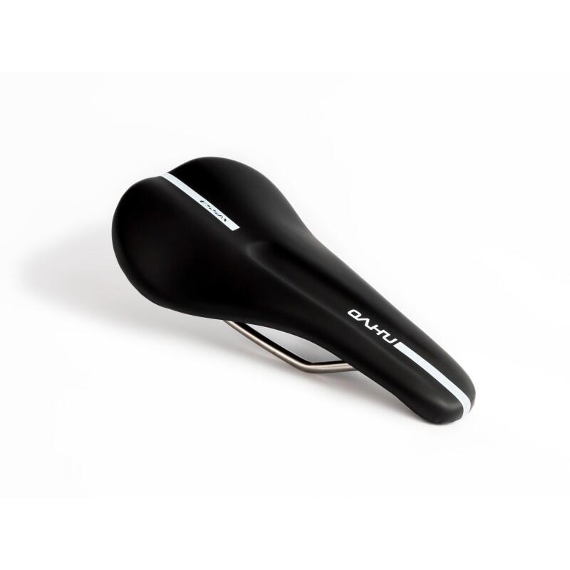 Selle de vélo fabriquée à la main Essax Oahu - Titane - Largeur 140mm noir