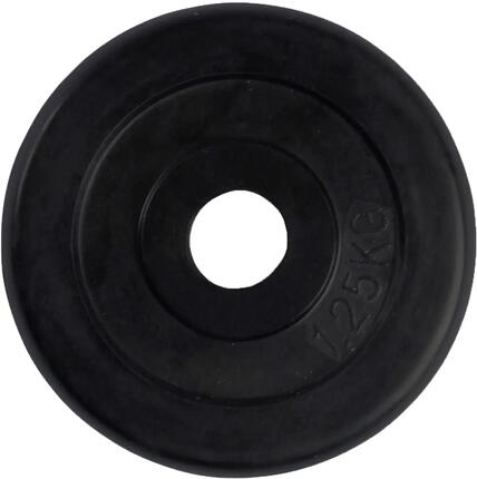 Disque de poids en caoutchouc - Poids de poids - 30 mm - 1,25 kg
