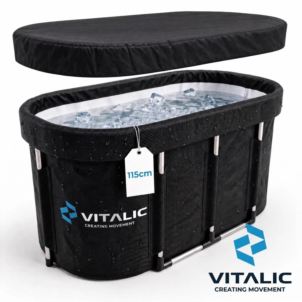 XL ľadový kúpeľ 115 cm – Vaňa na sedenie a ležanie pre dospelých – Ice Bath