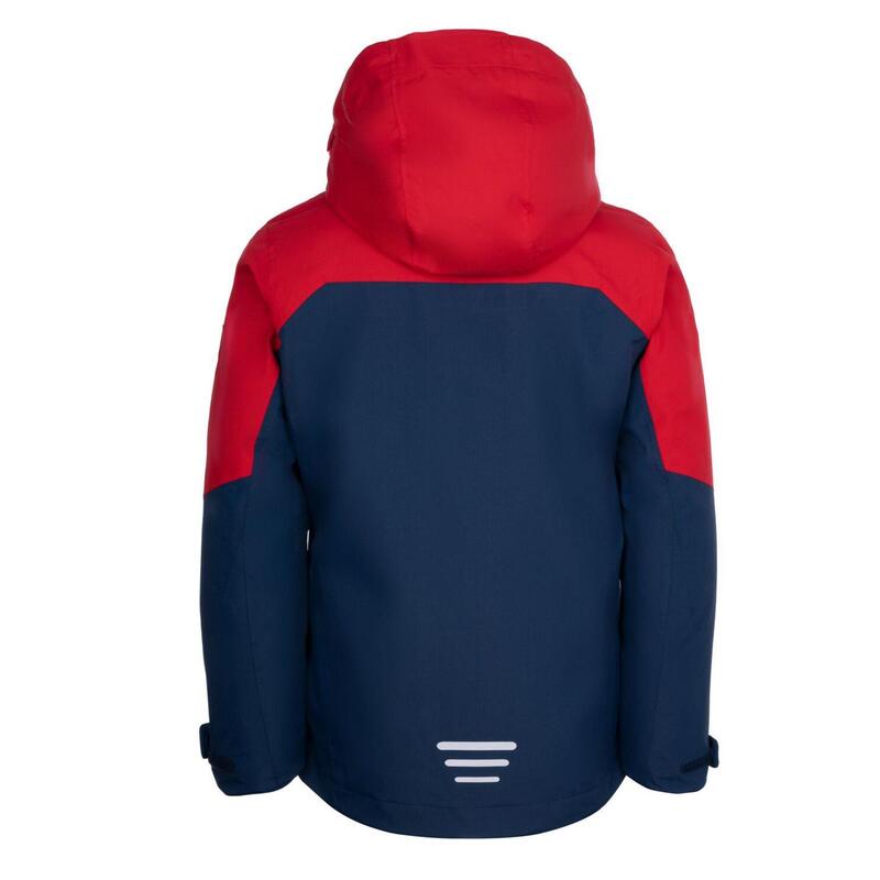 Kinder Jacke Skaland Hellrot/Blau