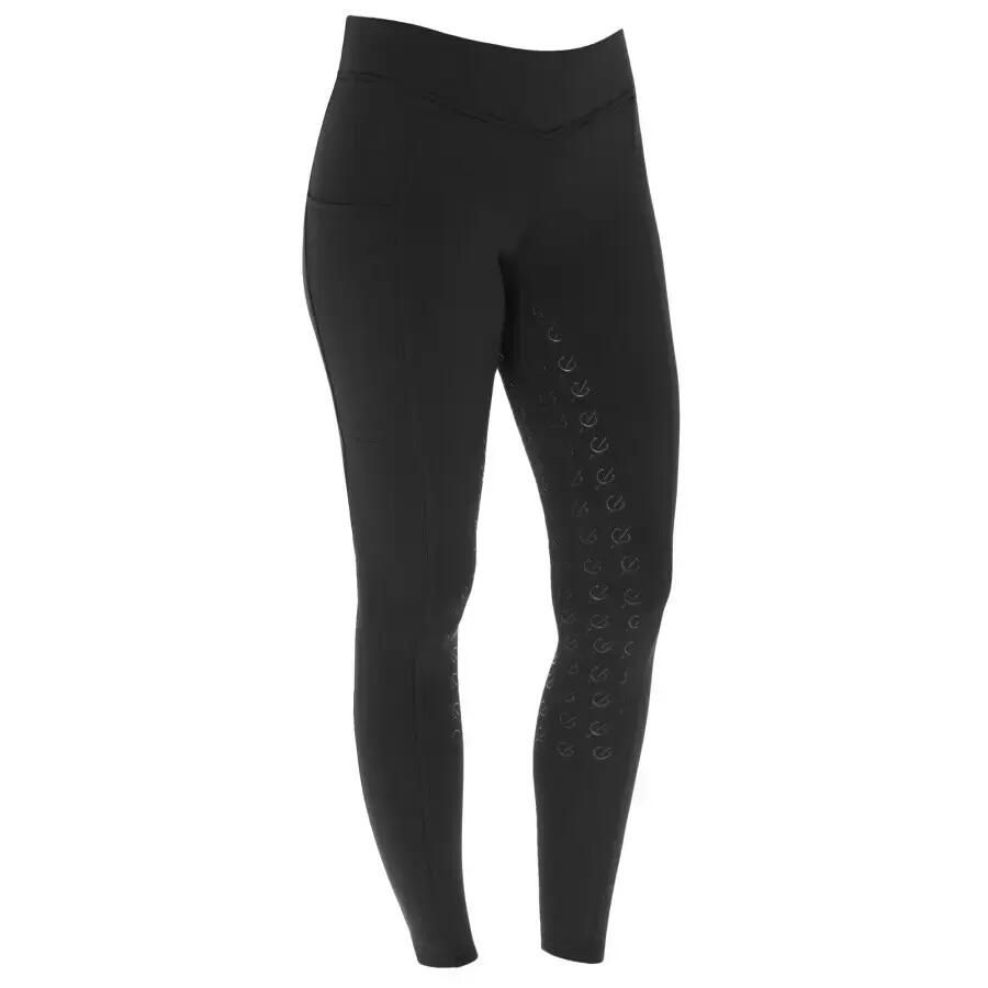 Leggings da equitazione full grip da bambina Covalliero ClassicStar 2/3