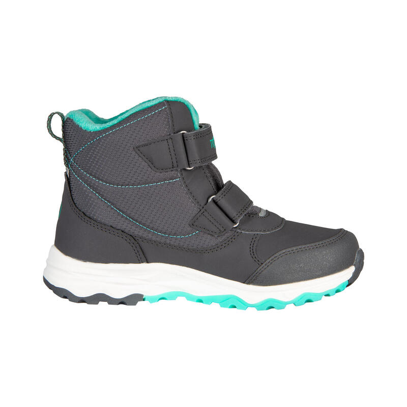 Chaussures d'hiver enfant Hafjell imperméables et isolantes Anthracite/Menthe