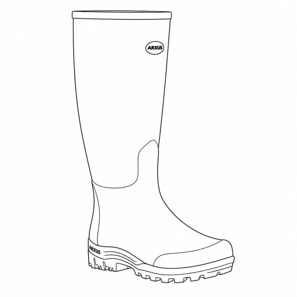 Bottes Arxus Mono Hunting Green en caoutchouc naturel 9/9