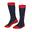 Chaussettes de ski pour enfants SKI SOCKS Bleu mystique/Rouge clair