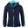 Filles Veste Softshell Trollfjord Hydrofuge Bleu marine/Turquoise