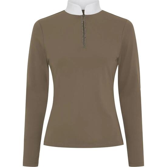 Polo d'équitation manches longues femme Catago Vinica